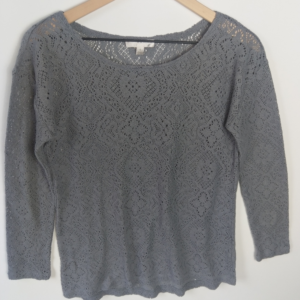 Kenar Long Sleeve Lace Blouse,  Size‎ S